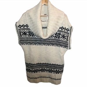 Free People Cowl Neck Sweater Wool Alpaca Size M